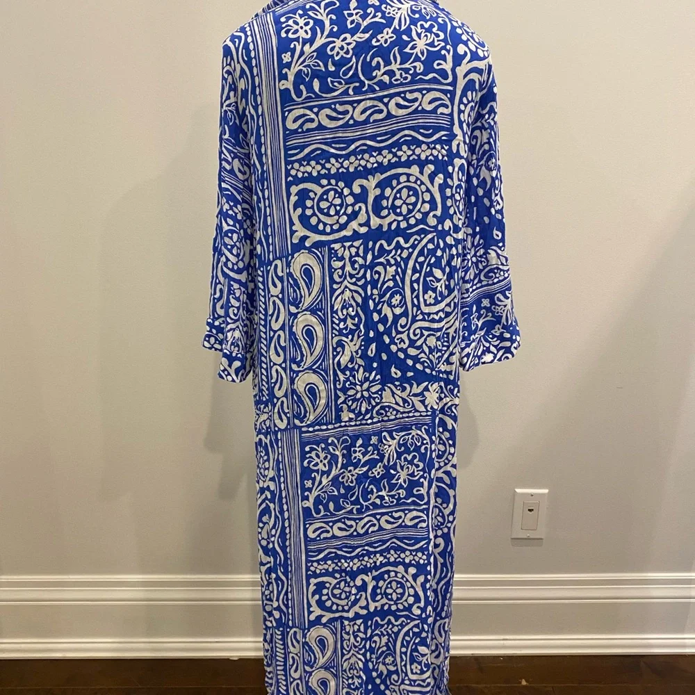 Zara Blue and Gray Patterned Garment - Picture 3 of 4
